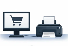 Impression automatique de la commande après validation par le client.