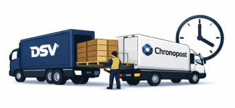  Chargement des colis par Chronopost et des palettes ou colis lourds par DSV.
