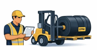 Sélection du rouleau EPDM correspondant au numéro indiqué sur la commande.