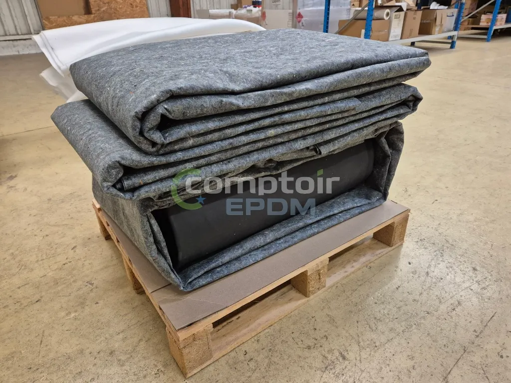Feutre anti-poinçonnement 300 g/m² anthracite - aperçu de la texture