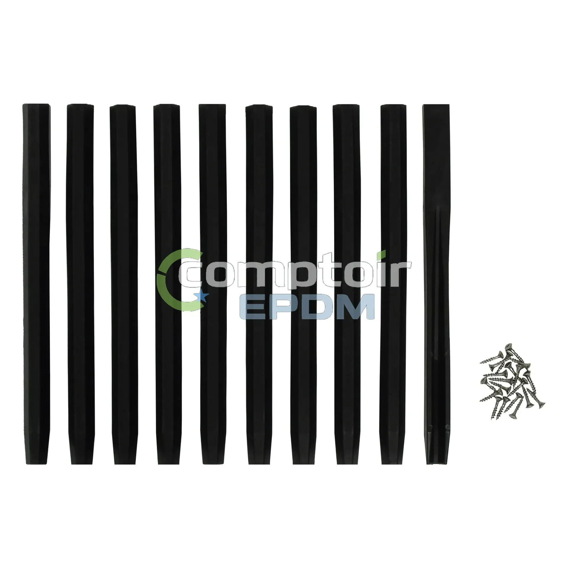 Kit de Fixation Piquets + Vis pour Bordure de Jardin