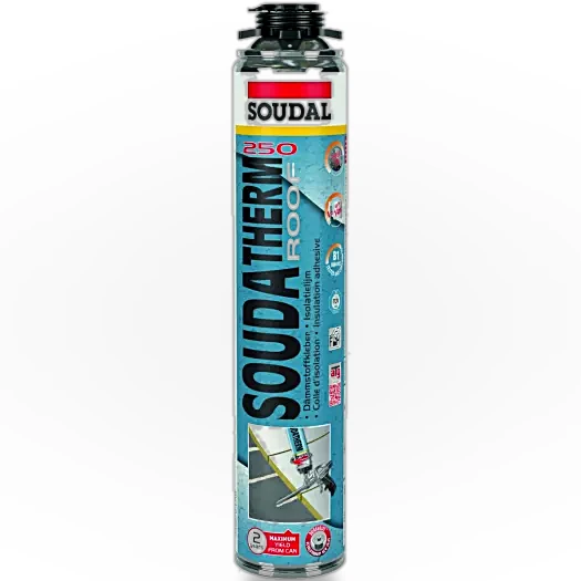 Soudatherm Roof 250 – Mousse-colle polyuréthane pour isolation de toiture