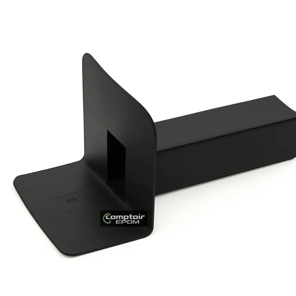 [EVACHOR-65x100] Évacuation horizontale EPDM – Sortie angulaire pour acrotère (65×100)
